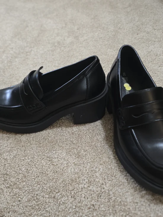 No Boundaries Black Platform Penny Loafers - Picture 5 of 5